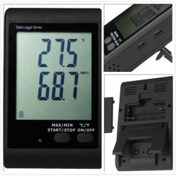 AO-DWL-10 Registrador de Datos de Temperatura de Pantalla LCD