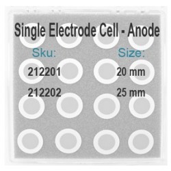 SECA-2.0 Célula de Botão de Eletrodo Único - Ânodo somente (20mm & 25mm)