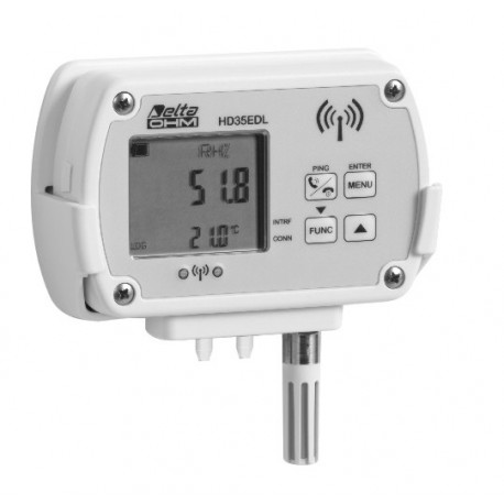 HD 35ED 1N4r… TV Registrador de dados sem fio para Temperatura, Umidade e Pressão Diferencial