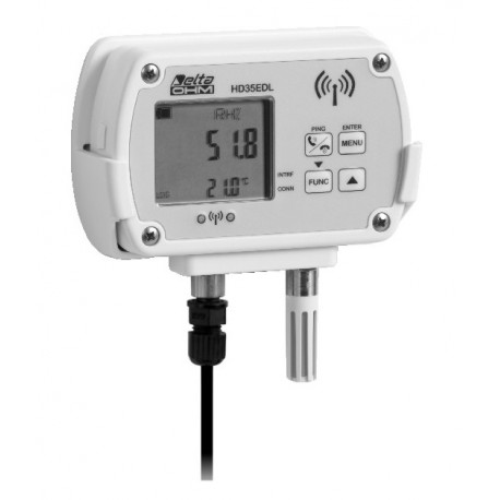 HD 35ED 14bNIU TCV Registrador de datos Inalámbrico de Temperatura, Humedad, Presión Atmosférica, Iluminancia e Irradiación UVA
