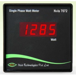 Nvis 7072 Single Phase Watt Meter