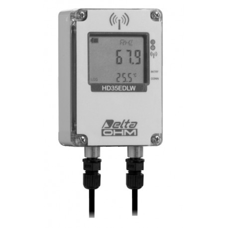 HD 35EDW 1NR TC Registrador de Dados sem fio de Temperatura, Umidade e Radiação Solar