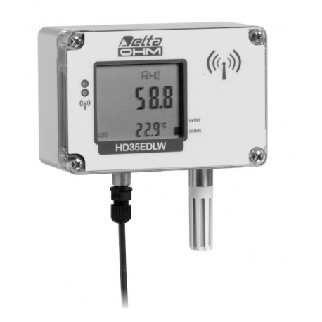 HD 35EDW 1NI2 TCV Registrador de Datos Inalámbrico de Temperatura, Humedad e Iluminancia