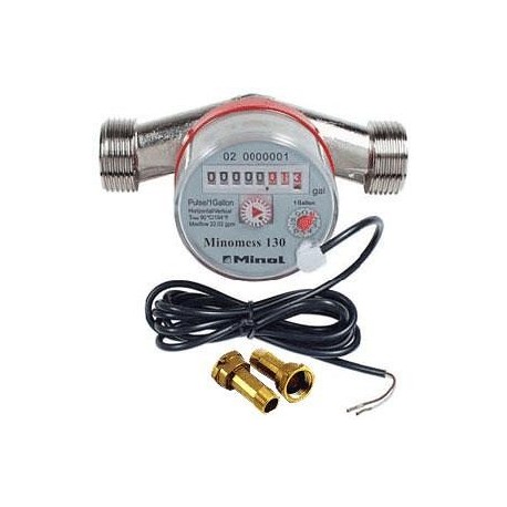 T-MINOL-130-NL Hot/Cold Water Flow Meter for HOBO