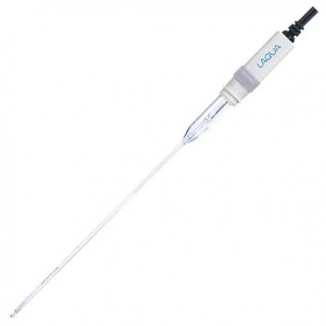 6069-10C pH Electrode Combined Refillable Micro Tube with Glass Body (for Very Slender Test Tubes) for LAQUA