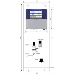 LDOxy-TRACE Analisador do Oxigênio Dissolvido Luminescent em linha E compato para a Água da Pureza Alta