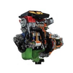 AE35220 C Motor a Gasolina Fiat com Carburador + Caixa de Engrenagens (Suporte com Rodas) - Elétrico