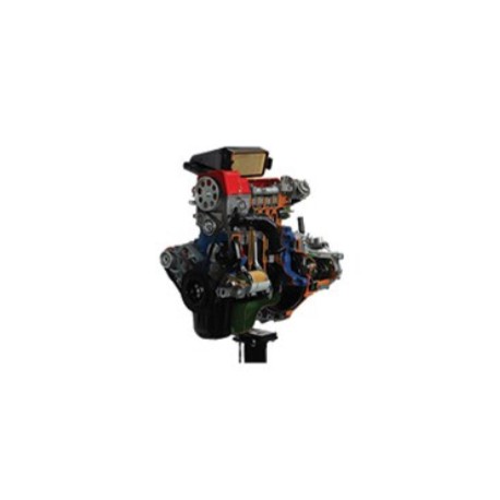 AE35222IE FIAT Petrol Engine with Multipoint Electronic Injection and Gearbox Cutaway Model