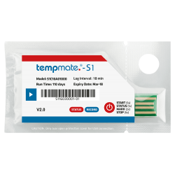 Tempmate.®-S1-V2 Disposable USB one-use Temperature Data Loggers