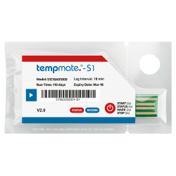 Tempmate.®-S1-V2 Registrador USB Temperatura de un solo uso