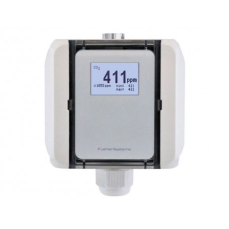 Sensor de qualidade de ar CO2 com interruptor de gama de medição