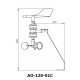 AO-120-01C Sensor de Direção do Vento e Velocidade Combinada.