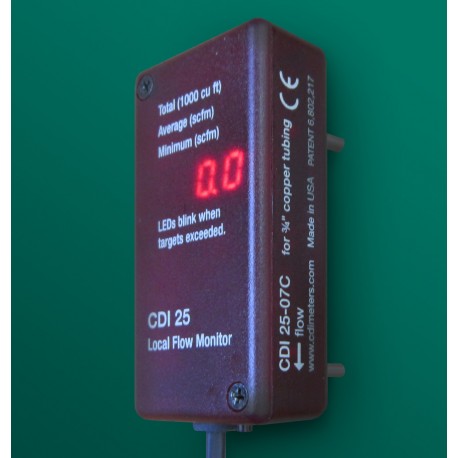 CDI-25 LOCAL FLOW MONITOR FOR COMPRESSED AIR