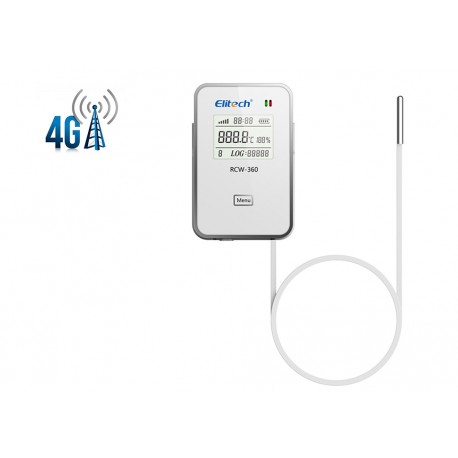 RCW-360-4G Data Logger de temperatura e umidade - Monitor remoto sem fio com armazenamento de dados na nuvem