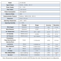 AO-WDC6E Weather Station