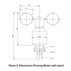 WG2/O Wind speed transmitter - compact