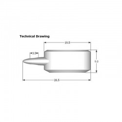 MF1921Z Registrador de Temperatura iButton, resistente à água de acordo com IPX8