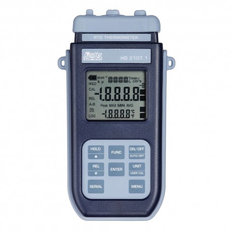 HD2107.1 Portable Thermometer Pt100 (-200ºC to +650ºC) without Data Logger