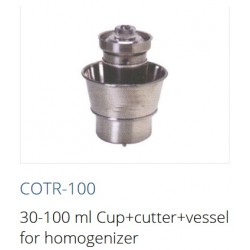 COTR-100  Copo de 30-100 ml + cortador + recipiente para homogeneizador