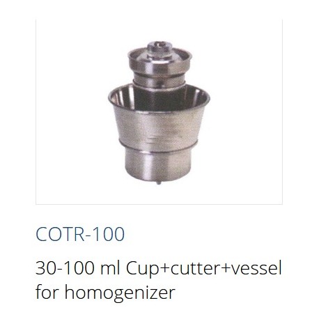 COTR-100  Vaso 30-100 ml + cortador + recipiente para homogeneizador