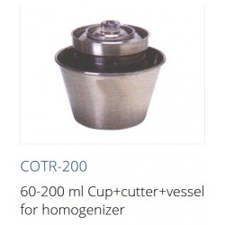 COTR-200  Vaso 60-200 ml + cortador + recipiente para homogeneizador