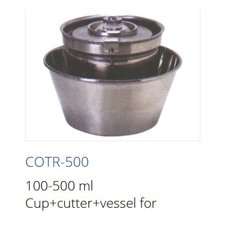 COTR-500  Copo de 100-500 ml + cortador + recipiente para homogeneizador