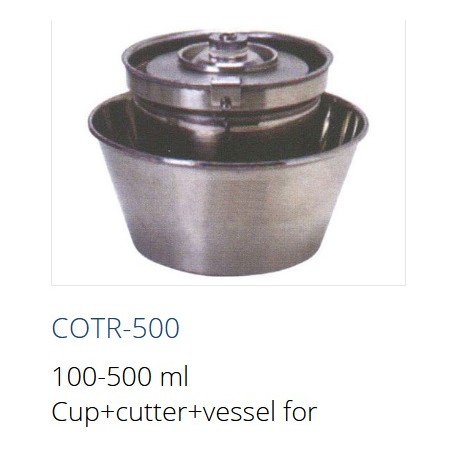 COTR-500  Vaso 100-500 ml + cortador + recipiente para homogeneizador