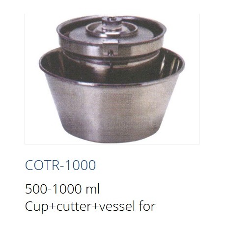 COTR-1000  Vaso 500-1000 ml + cortador + recipiente para homogeneizador