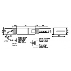 SPTKI11 Sonda Industrial combinada de Conductividad y Temperatura en Rytron