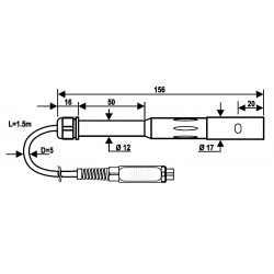 SPT01G Sonda Combinada de Condutividade e Temperatura