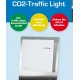 FS4085 Multisensor para CO2, Humedad y Temperatura con pantalla de semáforo para sobremesa