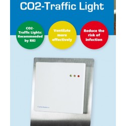 FS4085 Multisensor for CO2, Humidity and Temperature with tabletop traffic light display