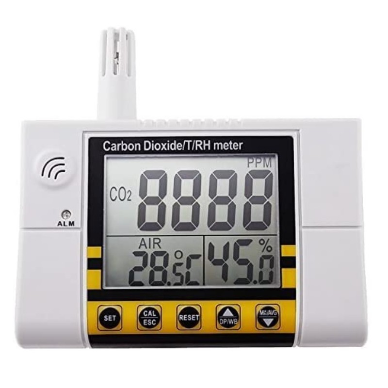 Digital CO2 Carbon Dioxide Monitor Controller Wall Mountable with Relay Function 