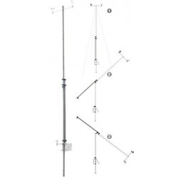 PALB10ABC Mastil de 10m Plegable para Estacion Meteorologica