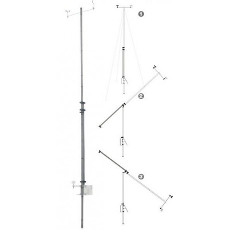 PALB10ABC Folding 10m mast for Weather Station