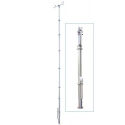 PALTA10 Telescopic Mast 10m paragraph tire Weather Station