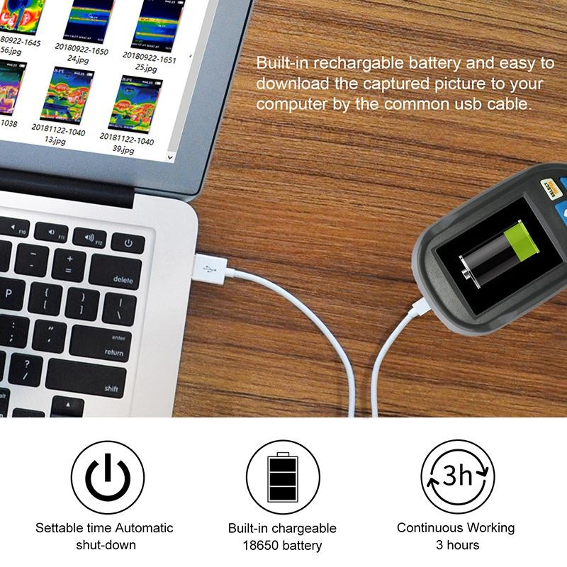 Cámara termográfica, cámara infrarroja digital portátil multifuncional de  2.8 pulgadas, pantalla LCD multifuncional digital digital multifuncional