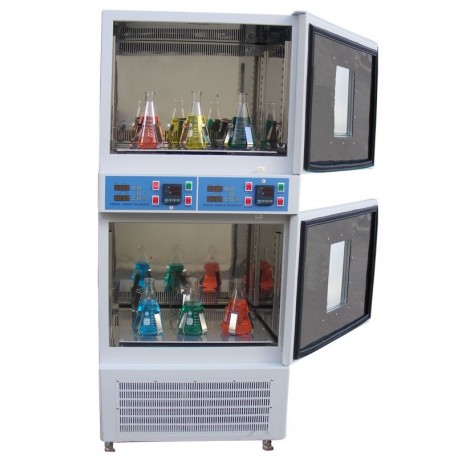 LOM-175-DUAL Dual Refrigerated shaker incubator (0°C to 70°C) 250 rpm