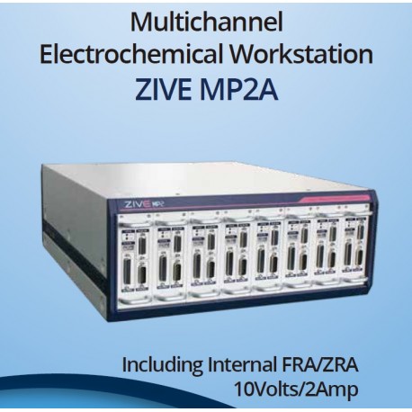 ZIVE MP2A Potenciostato / Galvanostato / FRA / ZRA Multicanal  (10 V / 2 A)