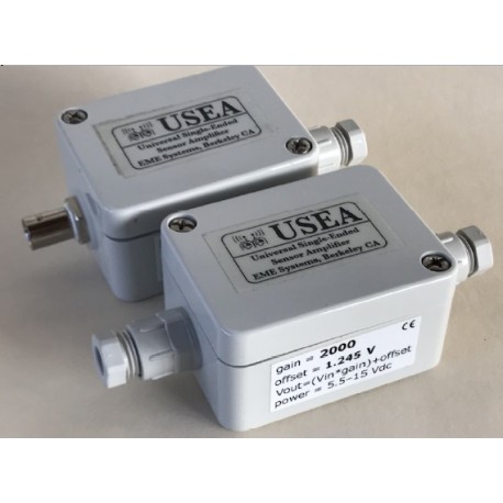 USEA Amplificador para sensores con salidas bajas en mV ó µV