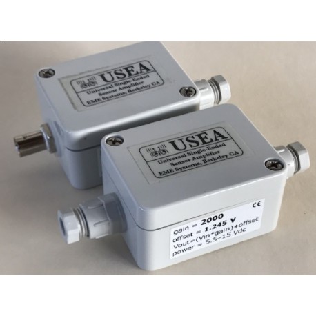 USEA Amplifier for sensors with low O/P's in mV or µV