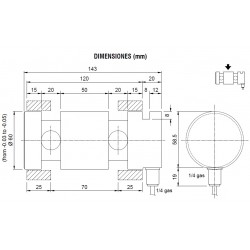 Eixos dinamométricos, capacidade de 5.000 kg a 20.000 kg