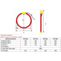 Thick Flexible Rogowski coil AO-FCT