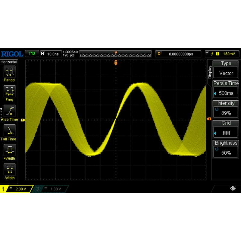 OSCILOSCOPIO DIGITAL RIGOL DS1202Z-E 200MHZ 2 CANALES ANALÓGICO DE