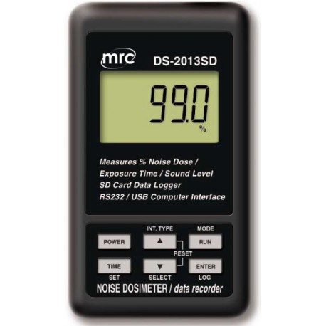 DS-2013SD Noise Dosimeter + Data Logger