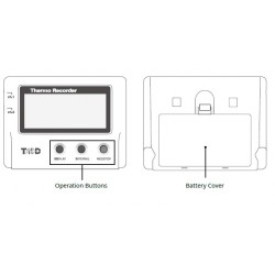 Temperature recorder, 2 external channels (wireless LAN, Bluetooth) TR-71wb