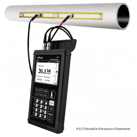 Caudalímetro ultrasónico portátil  P117