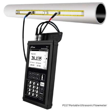 Medidor de vazão ultrassônico portátil P117