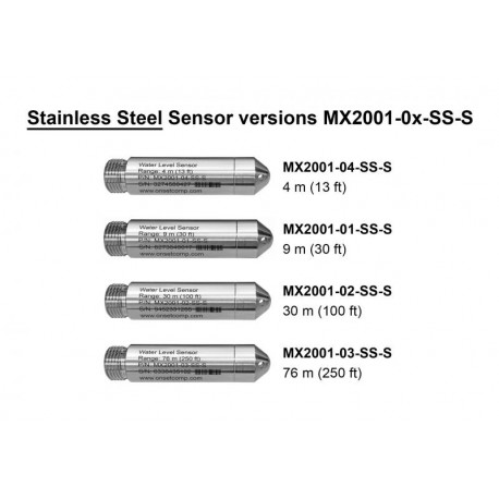 Sensor de nivel de agua, Ref .: MX2001-04-SS-S