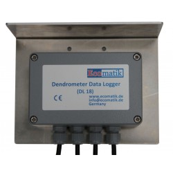 Registradores de dados Bluetooth-BLE para dendrômetros e sensores de fluxo Sap DL18-BLE